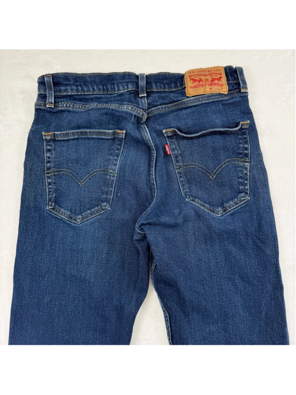 Men's Levi's 505 32x32 Regular Straight Leg Jeans Medium Wash